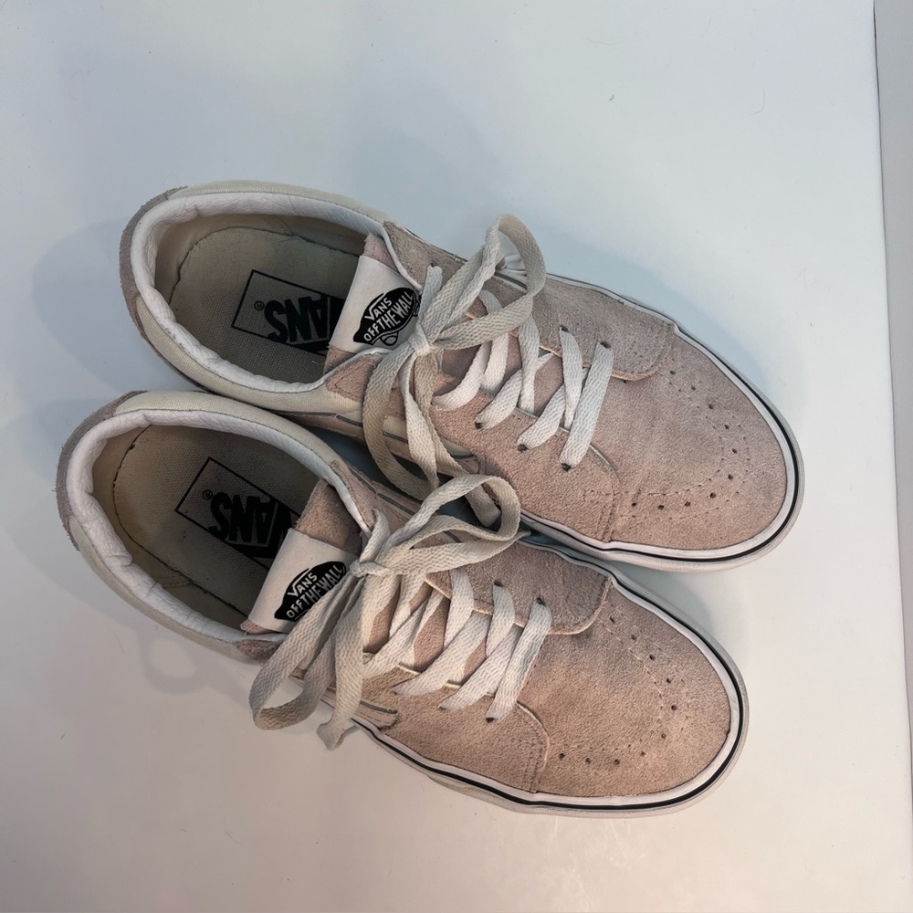 VANS Off the Wall Blush Pink Suede Sneakers Shoes Size 9 women men 7.5